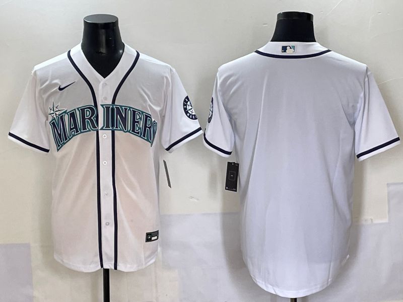 Men 2025 Seattle Mariners Blank White Game Nike MLB Jersey style 1->seattle mariners->MLB Jersey